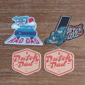 Dutch Bros Dad Sticker Set